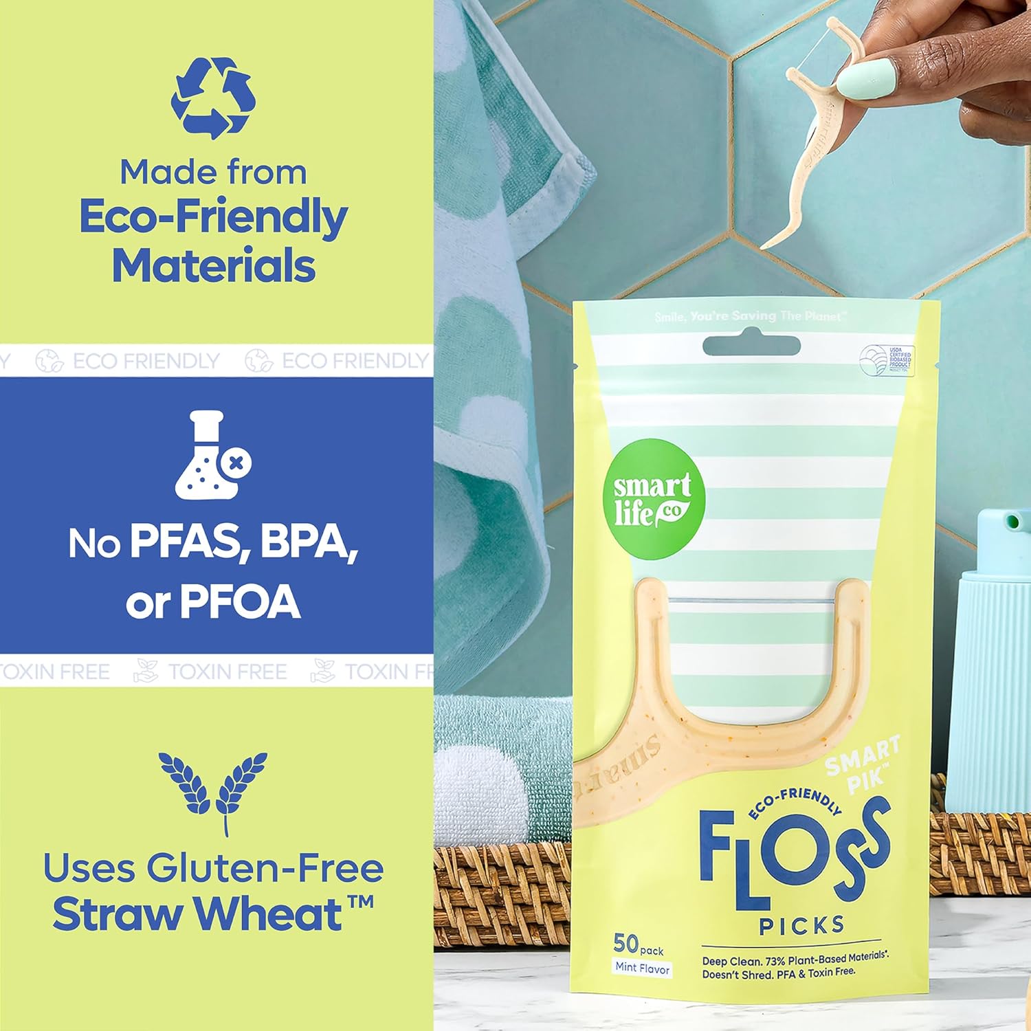 SmartLifeCo eco-friendly dental picks