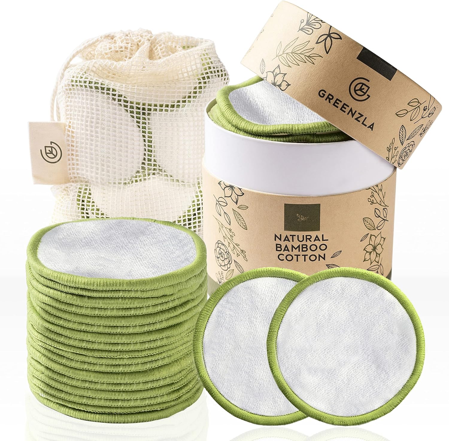 GREENZLA reusable makeup remover pads