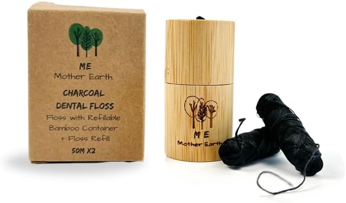 Mother Earth charcoal dental floss