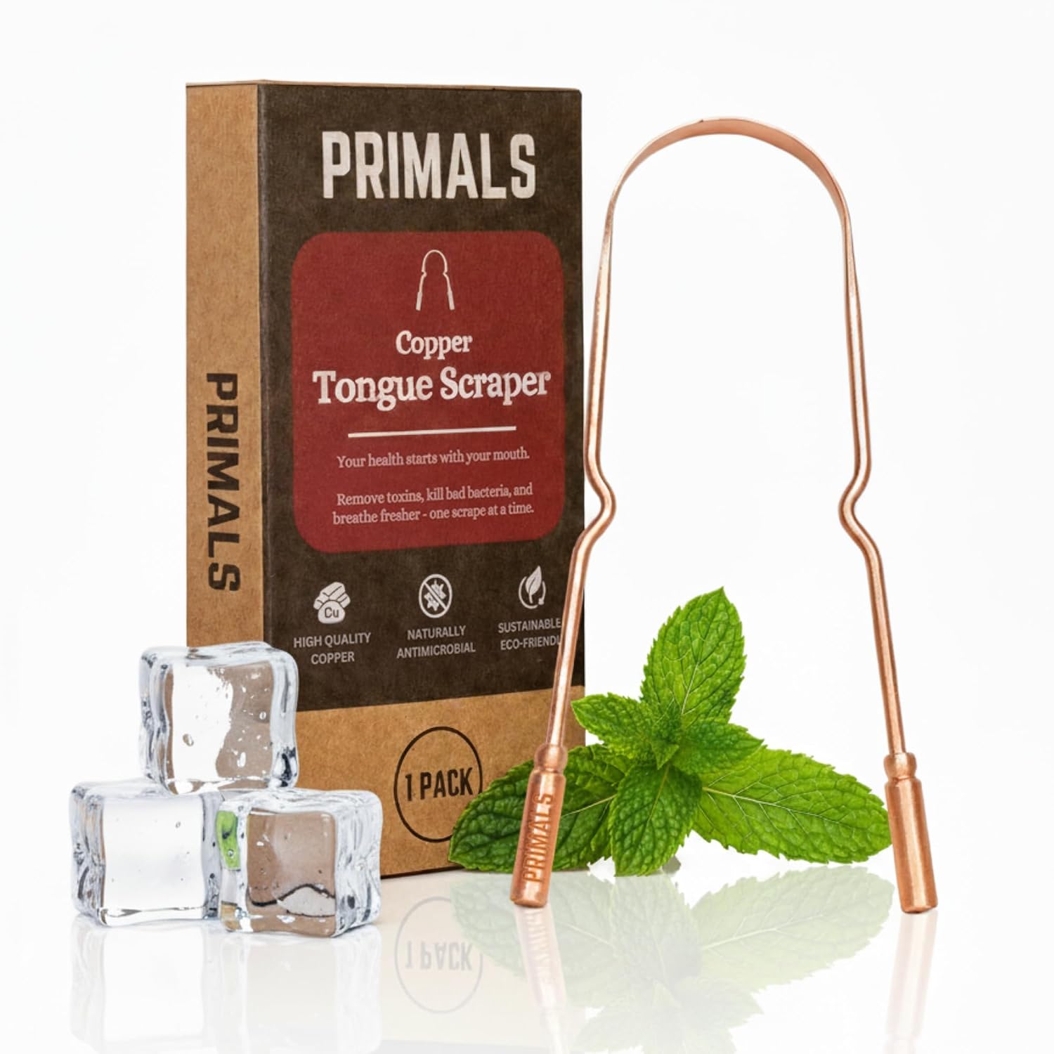 Primals copper tongue scraper